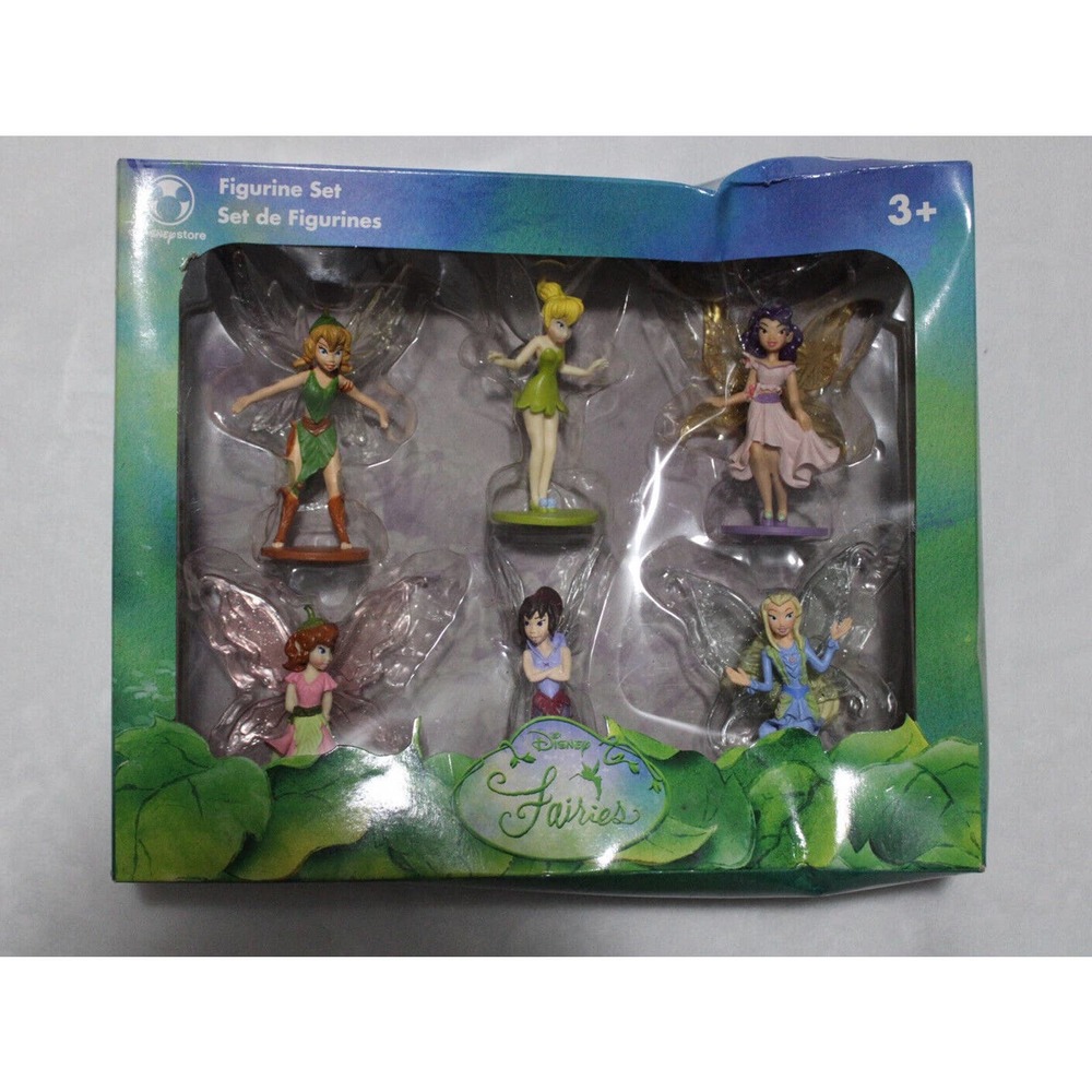 Disney Fairies Figurine Set Tinker Bell and Pixie Hollow Fairy Friends
